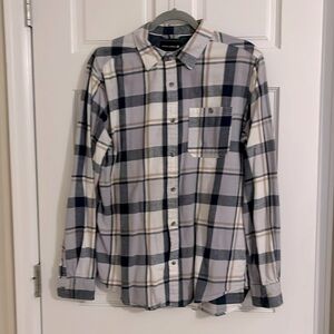 Three men’s large flannel shirts